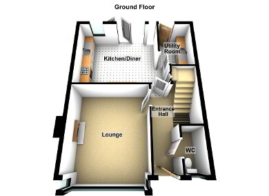 Floorplan 1 of 4 Bed Detached, Rockfield, Portaferry, Off Ballyphilip Road, Portaferry