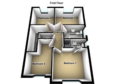 Floorplan 2 of 4 Bed Semi Detached, Rockfield, Portaferry, Off Ballyphilip Road, Portaferry