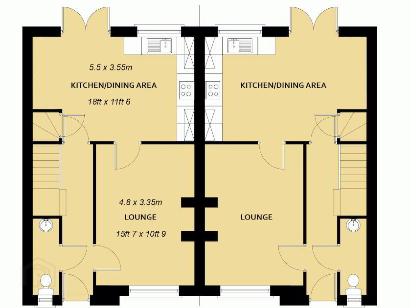 Floorplan 1 of The Thompson With Solar Panels, Hillcroft, Hunters Hill Road, Gilford
