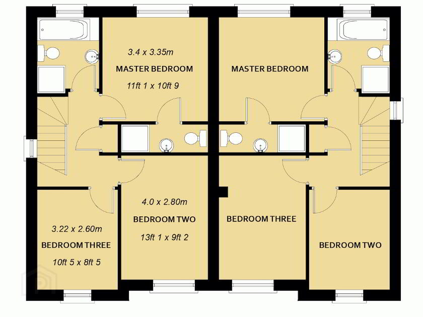 Floorplan 2 of The Thompson With Solar Panels, Hillcroft, Hunters Hill Road, Gilford