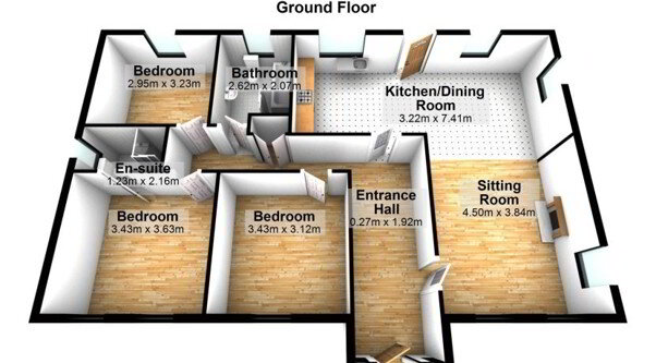 Floorplan 1 of Glassagh, Derrybeg