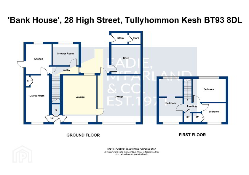 Floorplan 1 of Bank House, 28 High Street, Tullyhommon, Kesh