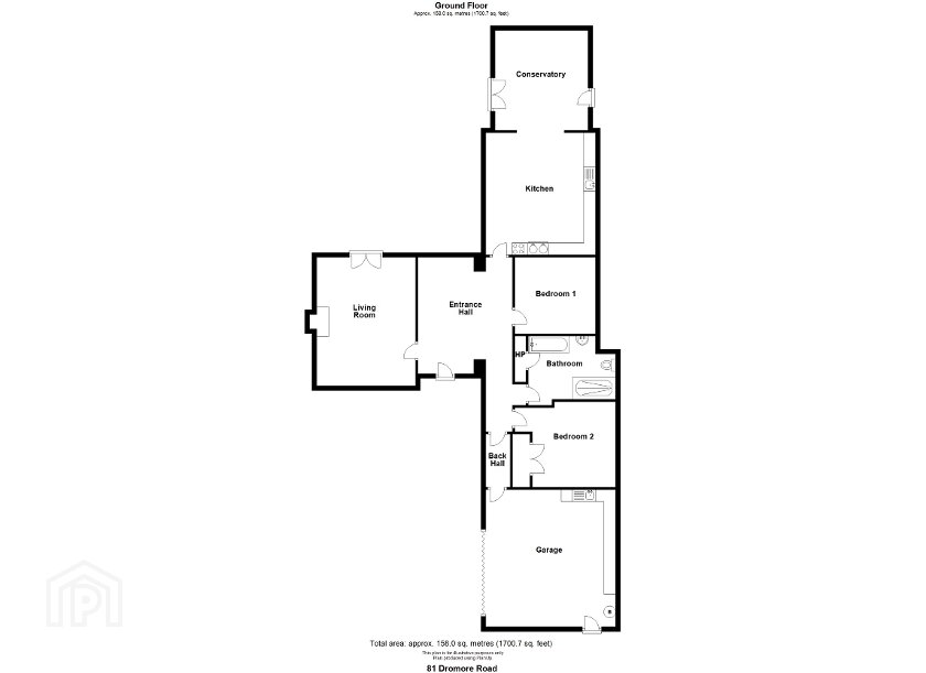 Floorplan 1 of 81 Dromore Road, Waringstown, Craigavon