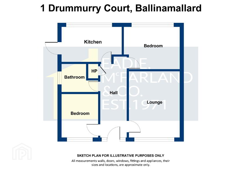 Floorplan 1 of 1 Drummurry Court, Ballinamallard