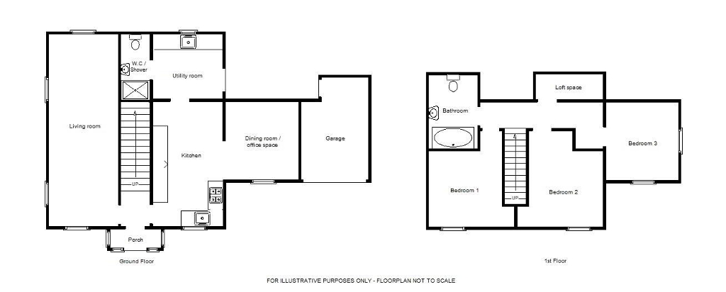 Floorplan 1 of Woolfardisworthy, Bideford