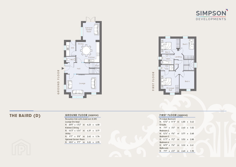 Floorplan 1 of The Baird (b) (detached), Castlegate, Jubilee Road, Ballyclare
