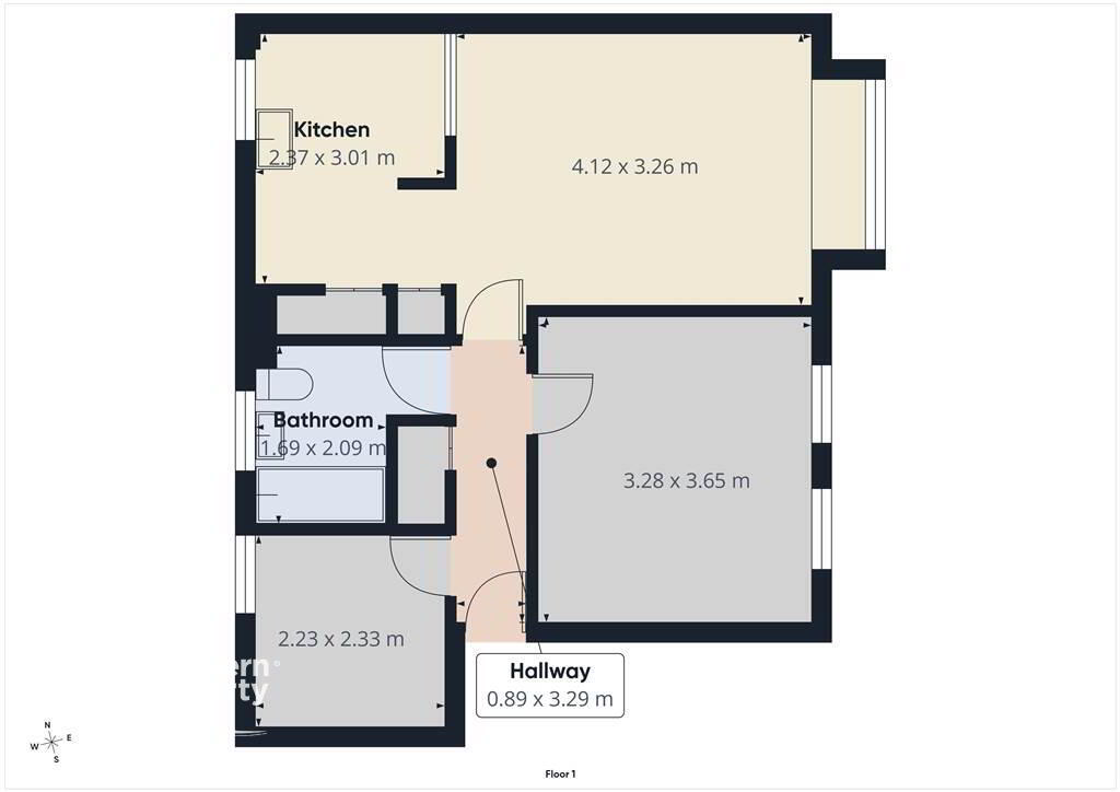 Floorplan 1 of 43 Stewart Street, Belfast