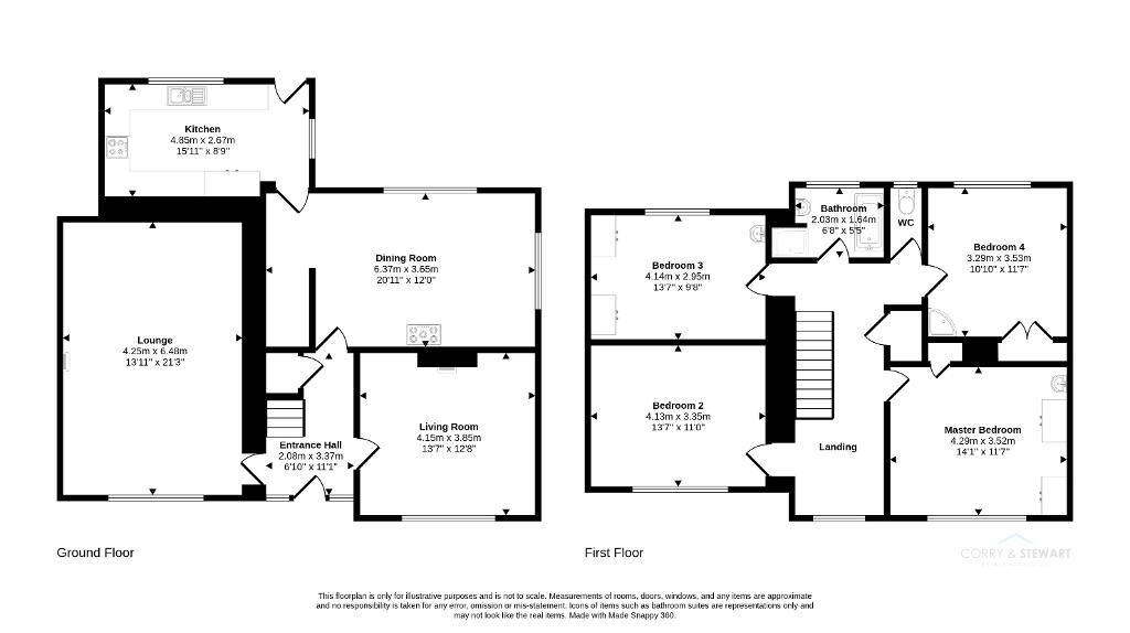 Floorplan 1 of 25 Main Street, Plumbridge