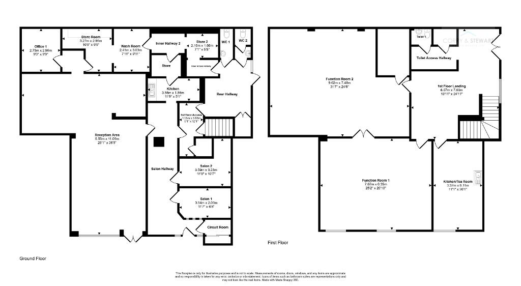Floorplan 1 of 25a + 25b Main Street, Plumbridge