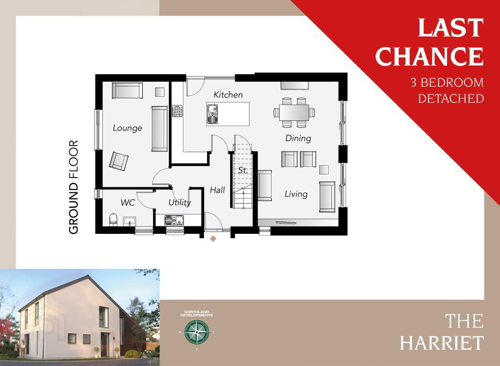 Floorplan 1 of The Harriet, Loughry View, Movilla Road, Newtownards