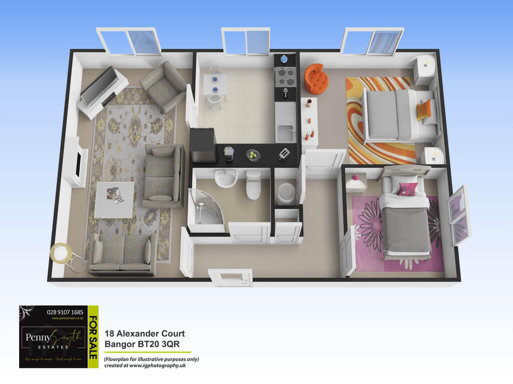 Floorplan 1 of 18 Alexander Court, Bangor