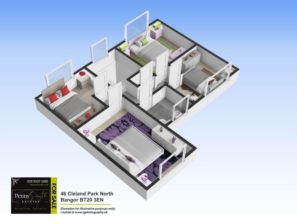 Floorplan 2 of 46 Cleland Park North, Bangor