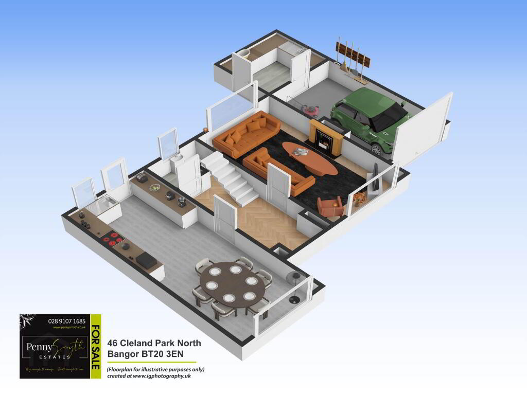 Floorplan 1 of 46 Cleland Park North, Bangor
