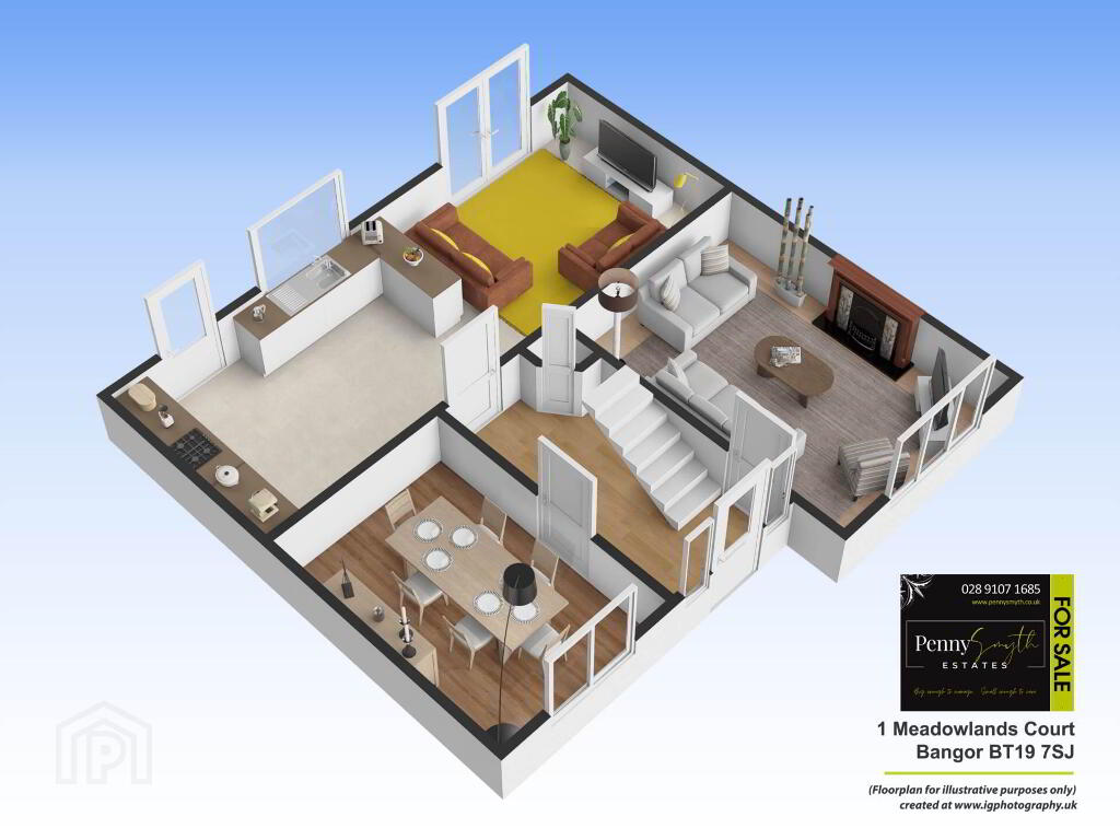 Floorplan 1 of 1 Meadowlands Court, Bangor