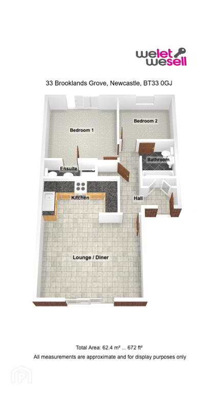 Floorplan 1 of 33 Brooklands Grove, Newcastle