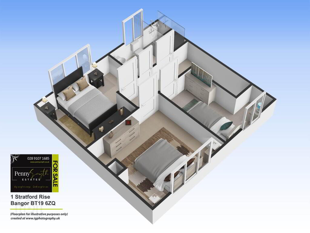 Floorplan 2 of 1 Stratford Rise, Bangor
