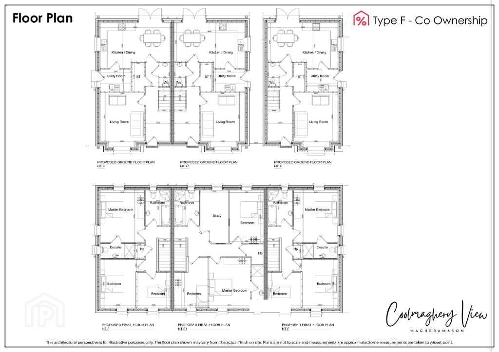 Floorplan 2 of Type F - Co Ownership, Coolmaghery View, Magheramason, L’derry