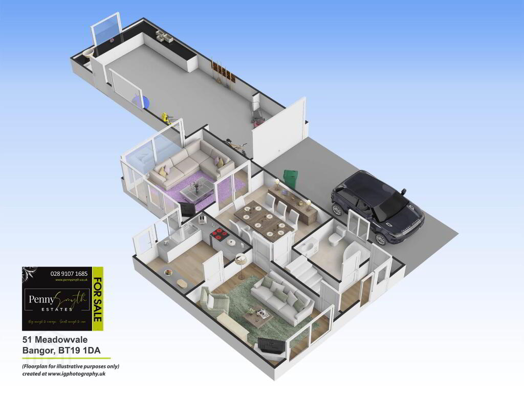 Floorplan 1 of 51 Meadowvale, Bangor