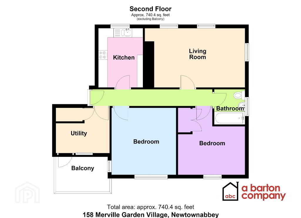 Floorplan 1 of 158 Merville Garden Village, Whitehouse, Newtownabbey