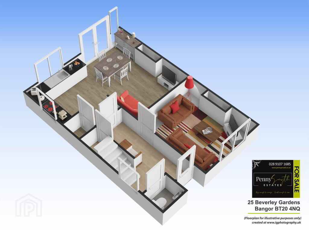 Floorplan 1 of 25 Beverley Gardens, Bangor
