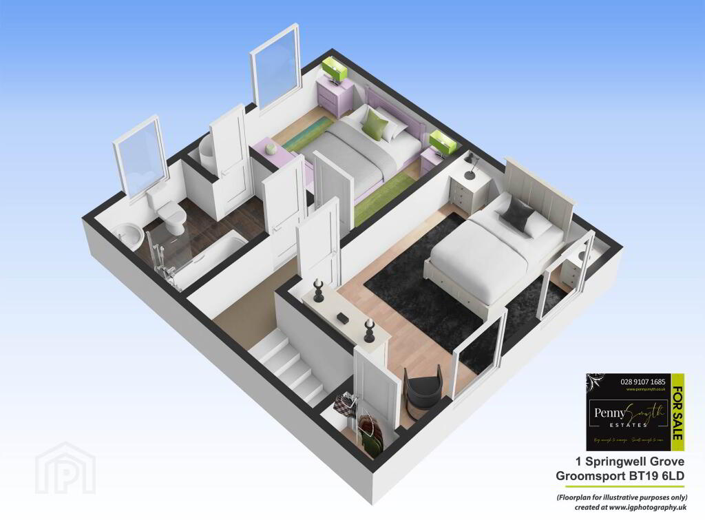 Floorplan 2 of 1 Springwell Grove, Groomsport