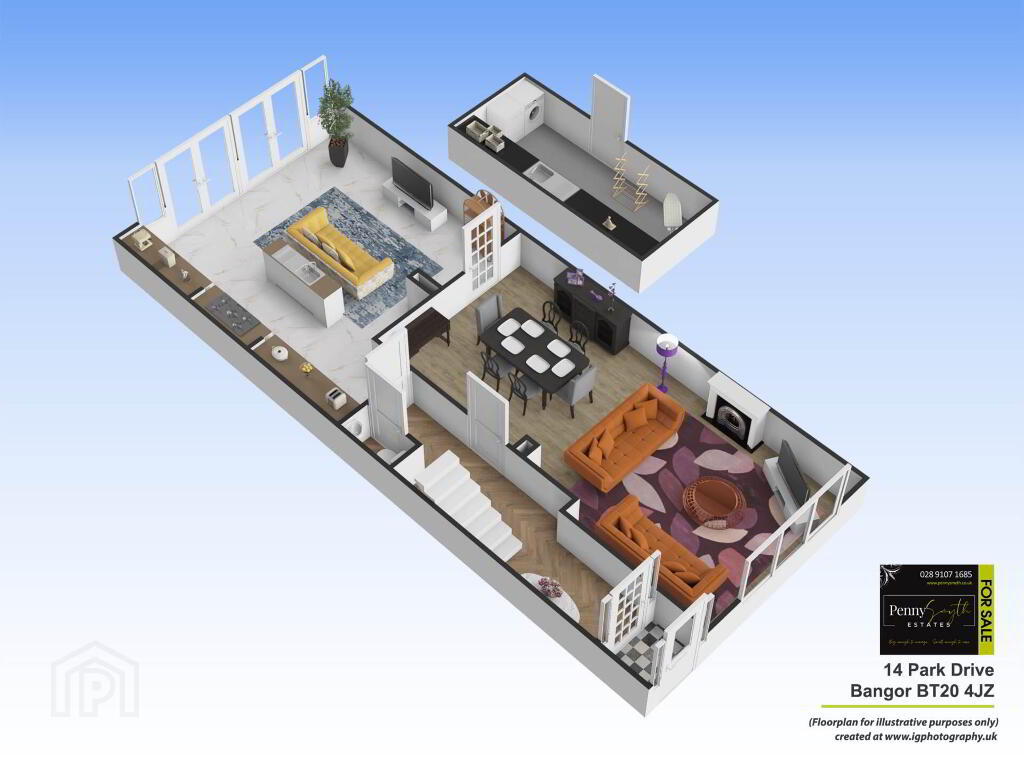 Floorplan 1 of 14 Park Drive, Bangor