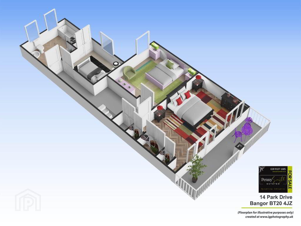 Floorplan 2 of 14 Park Drive, Bangor