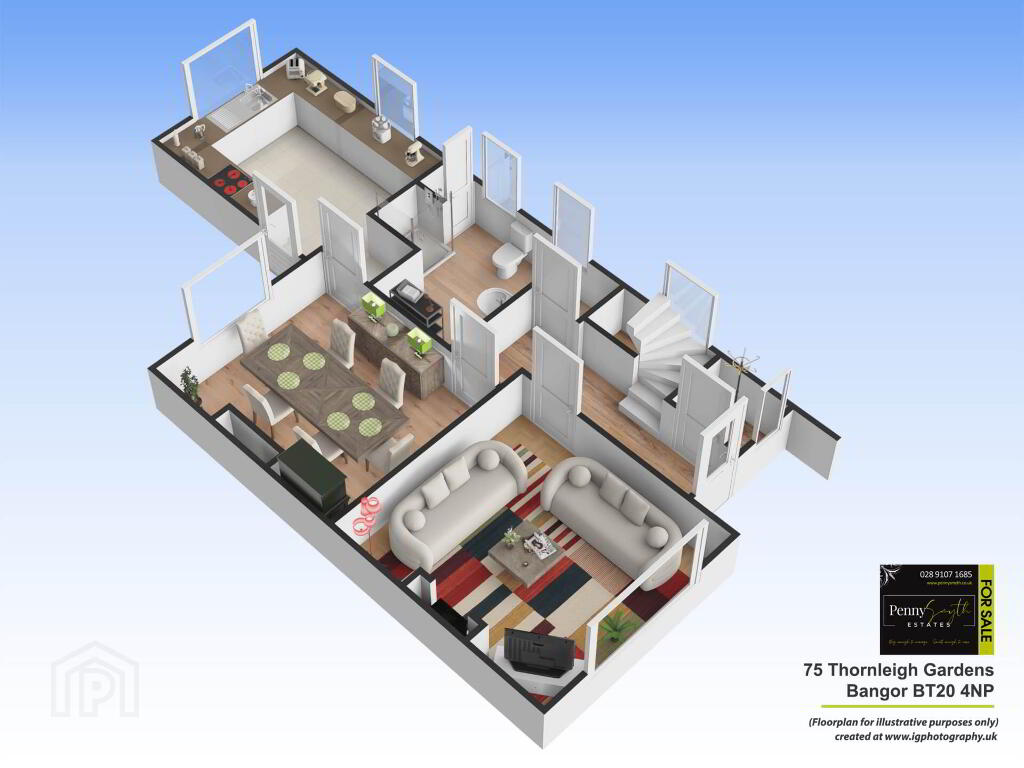 Floorplan 1 of 75 Thornleigh Gardens, Bangor