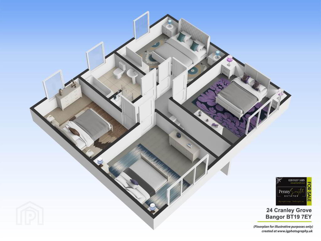 Floorplan 2 of 24 Cranley Grove, Bangor
