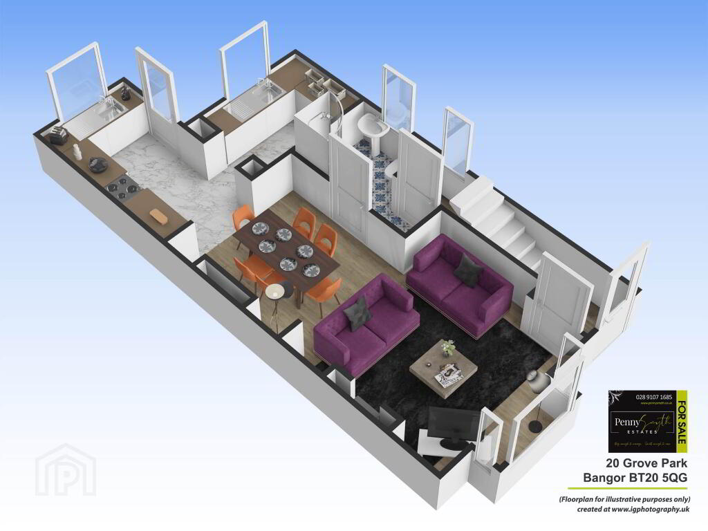 Floorplan 1 of 20 Grove Park, Bangor