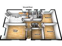 Floorplan 1 of Cabin, 17 Mulroy Bay Resort, Kerrykeel