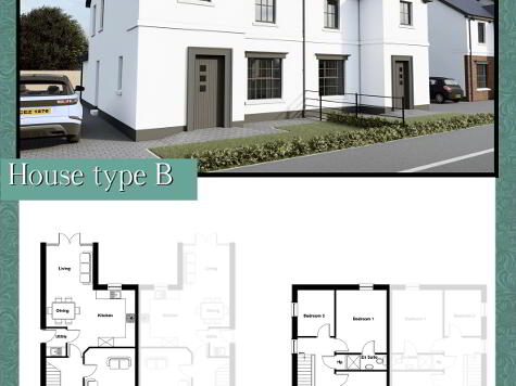 Floorplan 1 of House Type B, "Benmore Gate", Leyland Road, Ballycastle