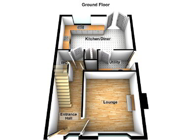 Floorplan 2 of 3 Bed Detached, Rockfield, Portaferry, Off Ballyphilip Road, Portaferry