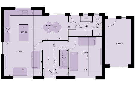 Floorplan 1 of Type B, Coastlands, Ballyhalbert, Shore Road, Ballyhalbert