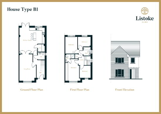 Floorplan 1 of Current Phase: Sold Out Type B1, Listoke Elms, Ballymakenny Road, Drogheda