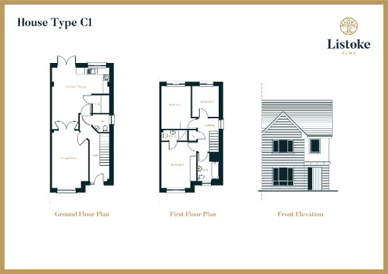 Floorplan 1 of Current Phase: Sold Out Type C1, Listoke Elms, Ballymakenny Road, Drogheda