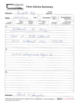 Photo 1 of 9.88 Entiltements @ €137, 89 In 2025, Nenagh