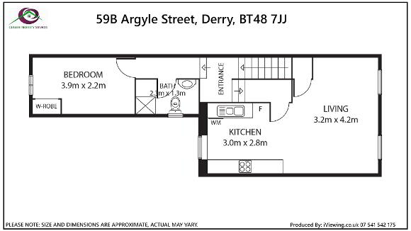 Floorplan 1 of 59 Argyle Street, Derry