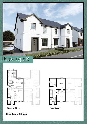 Floorplan 1 of House Type B, "Benmore Gate", Leyland Road, Ballycastle