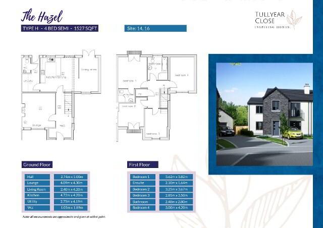 Floorplan 1 of The Hazel, Tullyear Close, Rathfriland Road, Banbridge