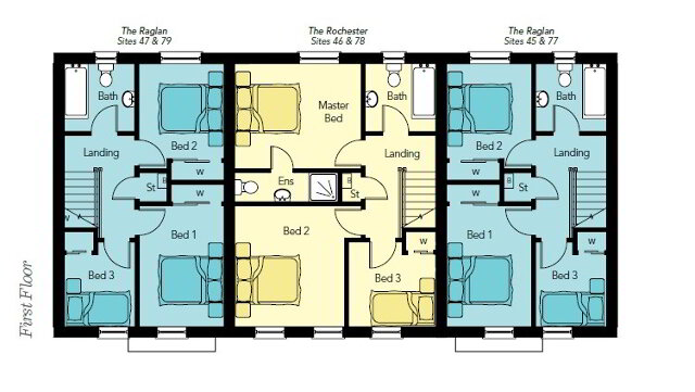 Floorplan 1 of The Raglan & Rochester, Foxleigh Meadow, Charlotte Street, Ballymoney