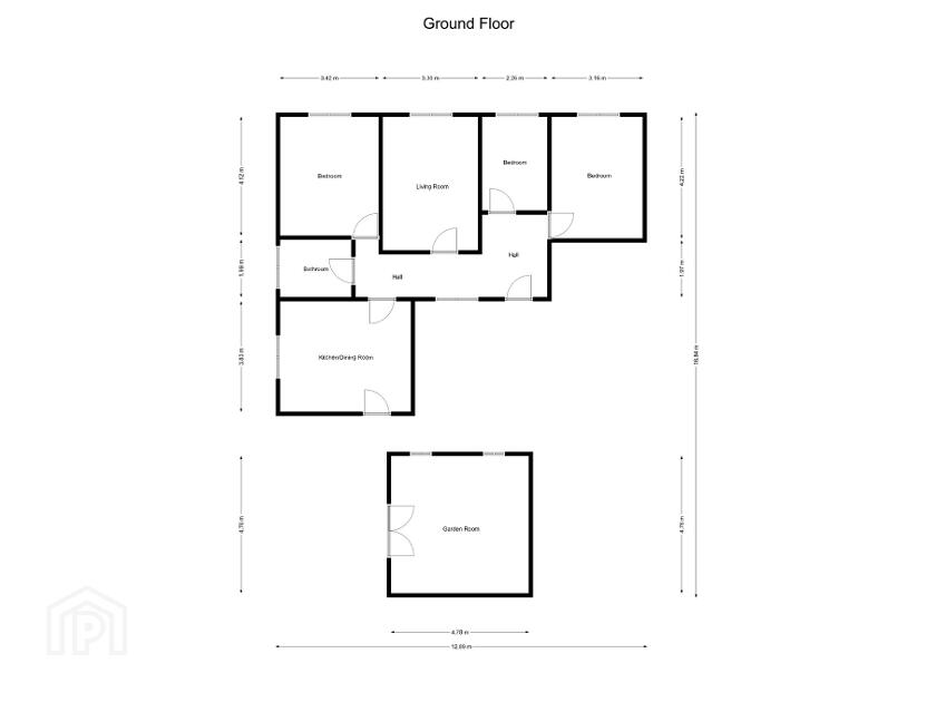 Floorplan 1 of Lus Mor Cottage, 30 The New Road, Royal Hillsborough