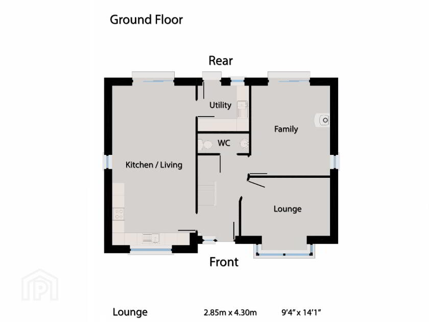 Floorplan 1 of Jasmine With Solar Panels, Primrose Hill, Tandragee Road, Gilford