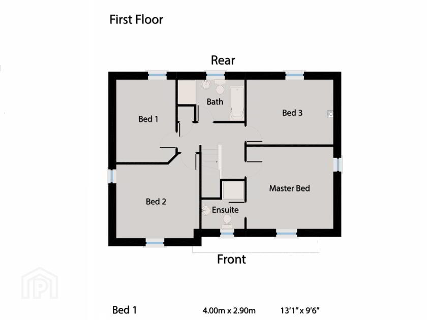 Floorplan 2 of Jasmine With Solar Panels, Primrose Hill, Tandragee Road, Gilford