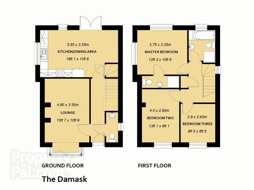 Floorplan 1 of The Damask, Old Mill Race, Glebe Hill Road, Tandragee