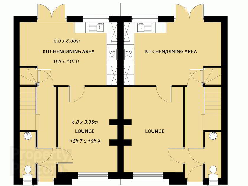 Floorplan 1 of The Thompson, Hillcroft, Hunters Hill Road, Gilford