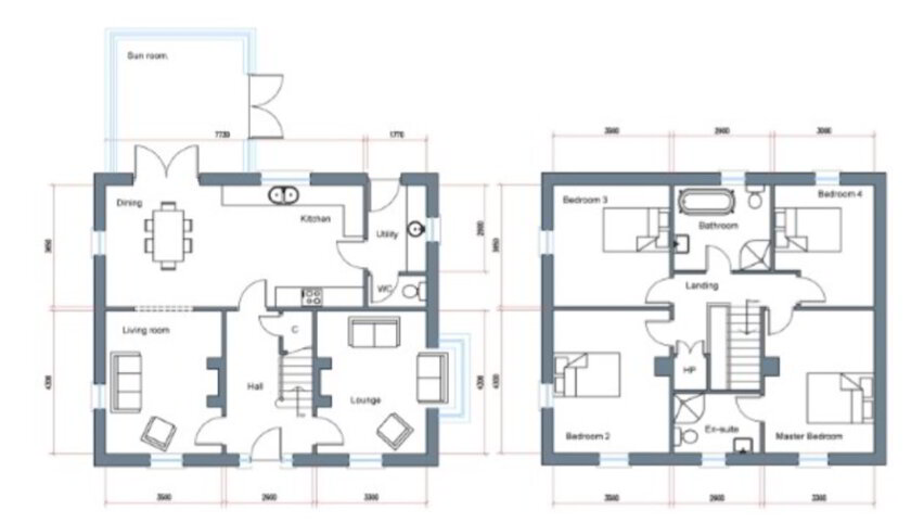 Floorplan 1 of The Ennis, The Spires, Bush Road, Dungannon