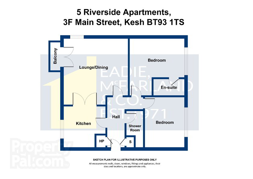 Floorplan 1 of 5 Riverside Apartments, 3f Main Street, Kesh