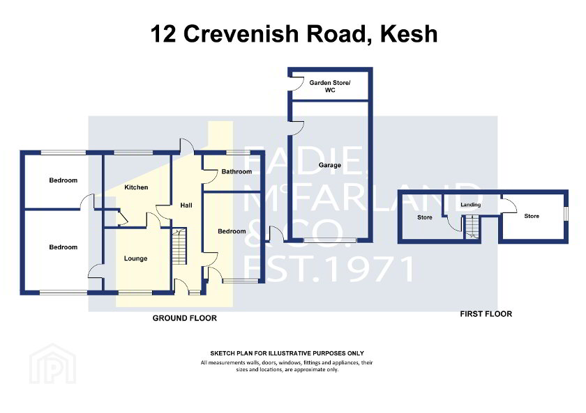 Floorplan 1 of 12 Crevinish Road, Kesh