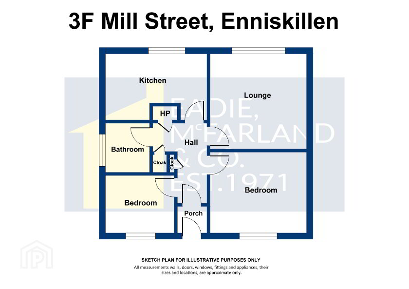 Floorplan 1 of 3f Mill Street, Enniskillen